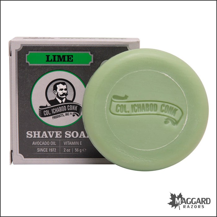 Col Conk Lime Traditional Shave Soap, 2oz