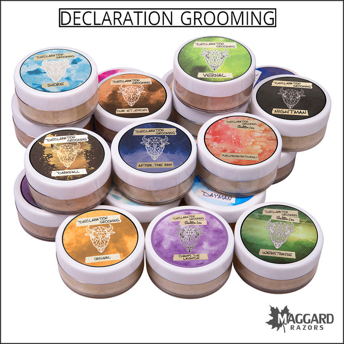 Declaration Grooming Artisan Shaving Soap Samples, Milksteak Base