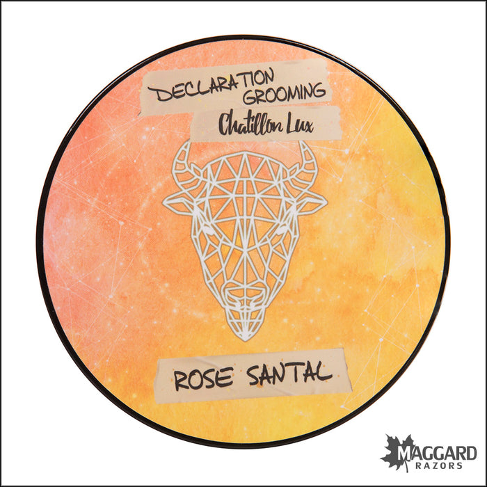 Declaration Grooming Rose Santal Artisan Shaving Soap, 4oz - Milksteak Base