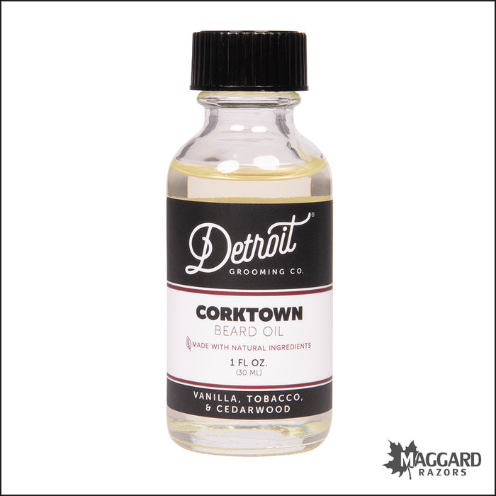 Detroit Grooming Co. Corktown Grooming and Beard Oil, 1oz