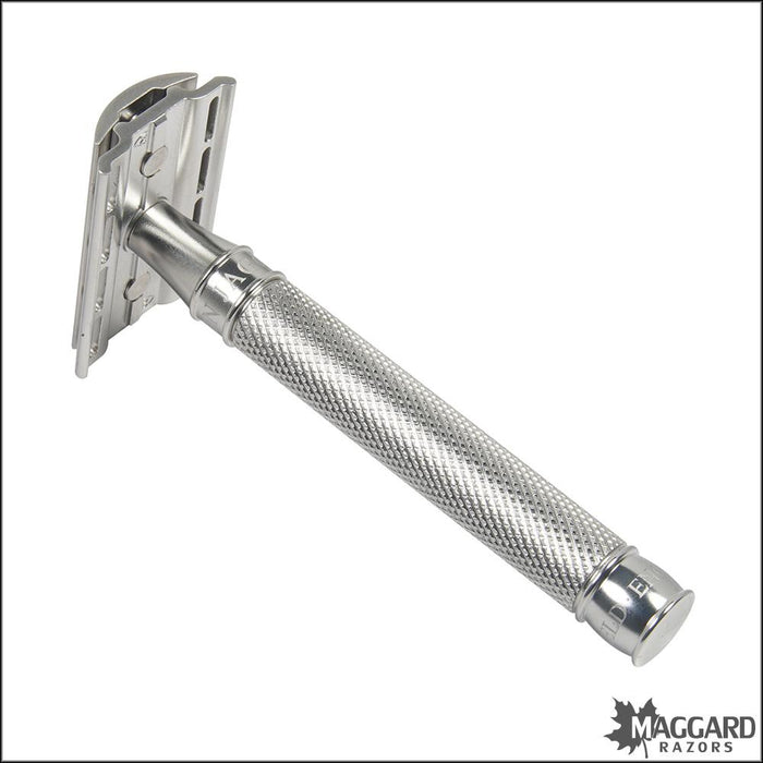3ONE6 Stainless Razor Safety Maggard — DE DESSKNBL Edwin Razors Knurled Steel Jagger