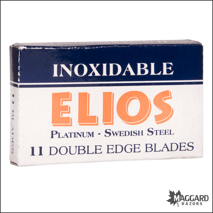 Elios Platinum Swedish Steel Double Edge Blades, 11 blades