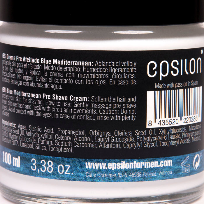 Epsilon 01 Blue Mediterranean Pre Shave Cream, 100ml