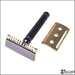 Fatip-Piccolo-Special-Edition-Black-and-Gold-DE-Safety-Razor-with-Open-Comb-and-Closed-Comb-Heads-2