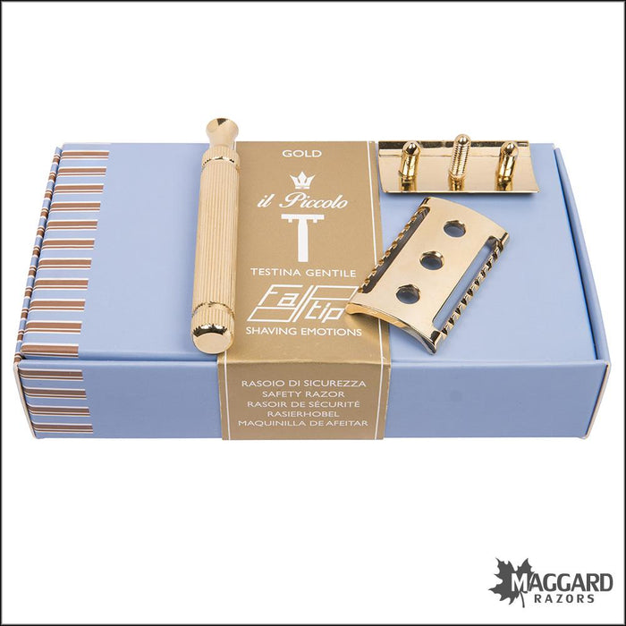Magic Gold Razor Comb Fatip il Piccolo Gentile Gold, Closed Comb DE Safety Razor, #42130 ...