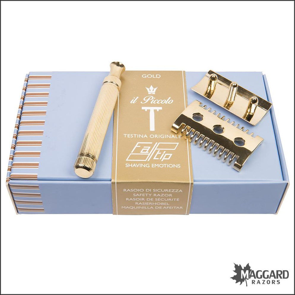 Fatip il Piccolo Originale Gold, Open Comb DE Safety Razor, #42110 ...