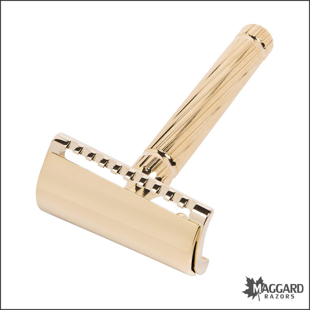 Fatip il Piccolo Storto Gentile Gold Slant, Closed Comb DE Safety
