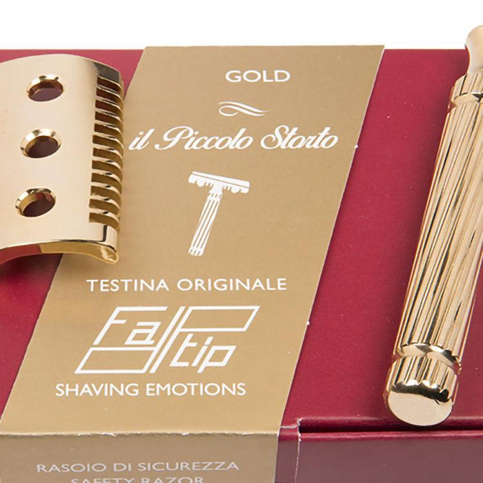 Magic Gold Razor Comb Fatip il Piccolo Storto Original Gold Slant, Open Comb DE Safety Razor ...