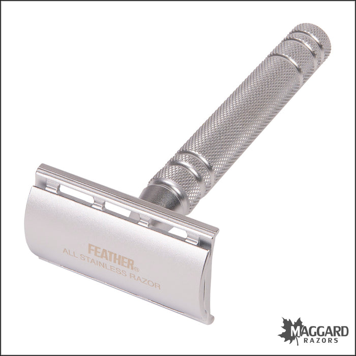 Feather AS-D2 All Stainless Double Edge Safety Razor in Gift Box