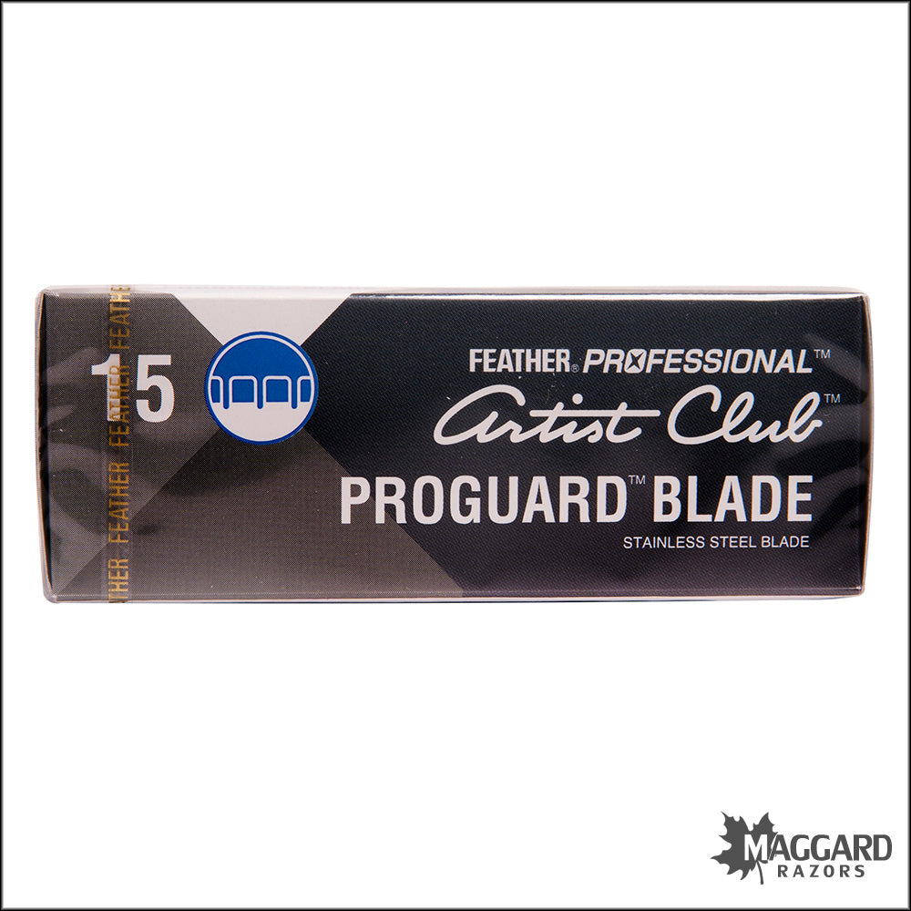 Feather PG-15 Artist Club Pro Guard Blades, 15 Blades — Maggard Razors