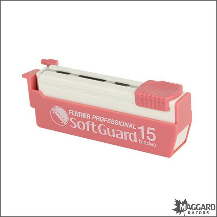 Feather Razor Guard Feather Professional Soft Guard Single Edge Blades, 15 Pack — Maggard ...
