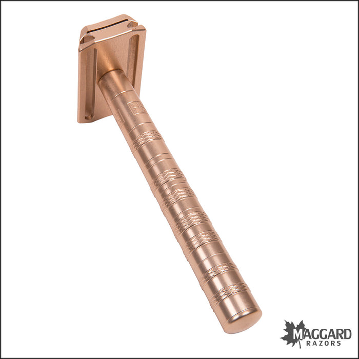 Henson Shaving AL13 Copper Machined Aluminum DE Safety Razor, Mild Exp ...