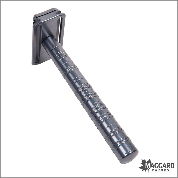 Henson Shaving AL13 Gray Machined Aluminum DE Safety Razor, Aggressive ...