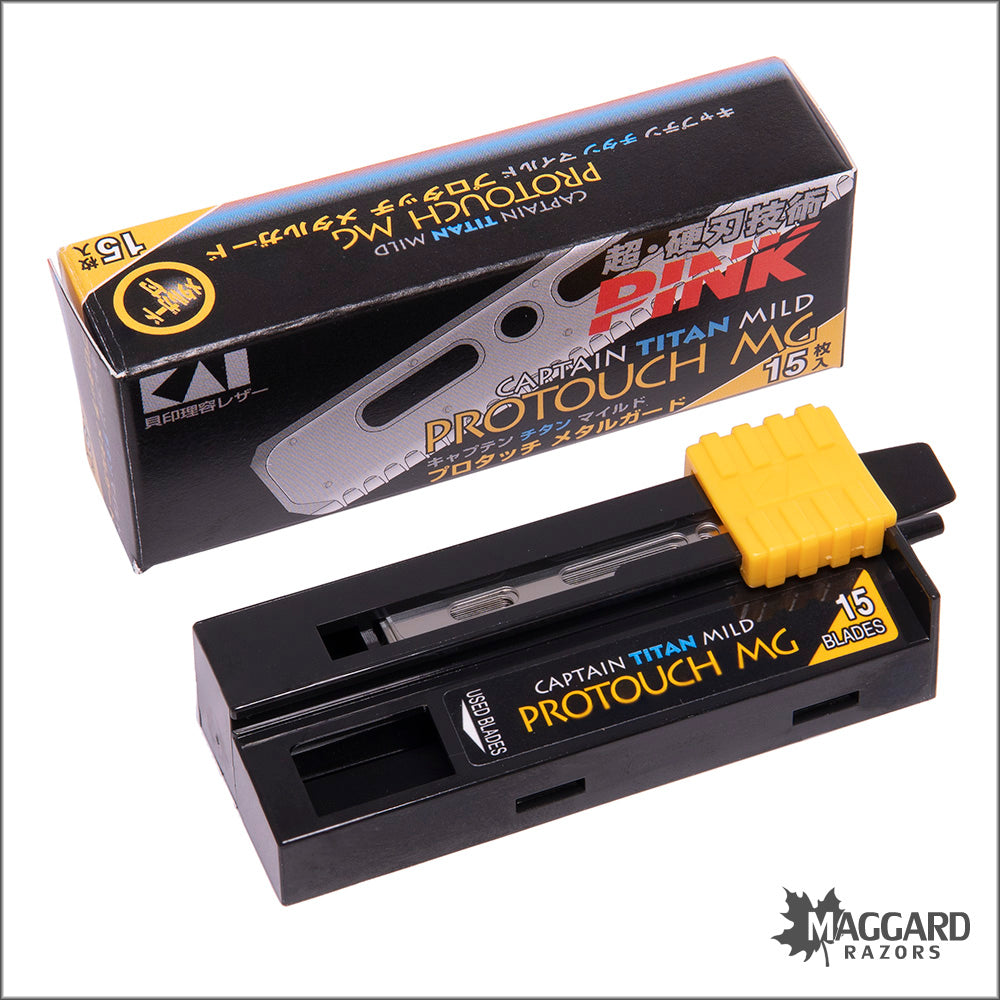 Kai Captain Titan Mild Pro Touch MG Blades, 15 Blades — Maggard Razors