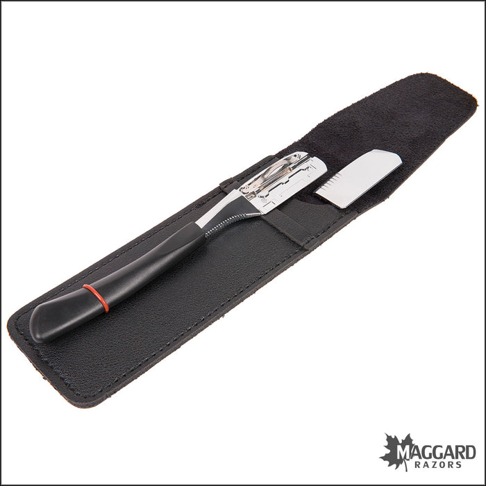 Shavette - Kamisori Style Shavette Black Handle (Injector or Half-DE Blades)