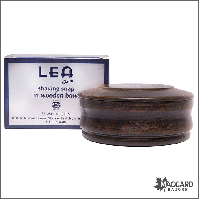 LEA Classic Shaving Soap in Wooden Bowl, 100g