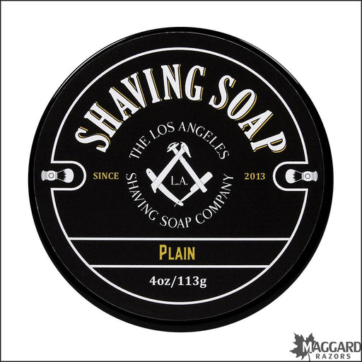 La-Shaving-Co-Plain-Artisan-Shaving-Soap-4oz