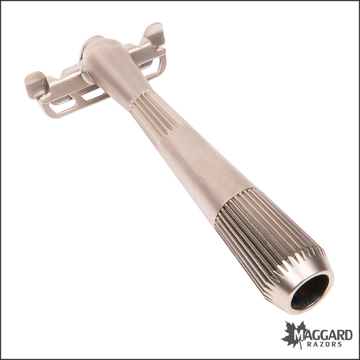 Leaf Twig Single Edge Fixed Head Razor, with Starter Blades - Silver ...