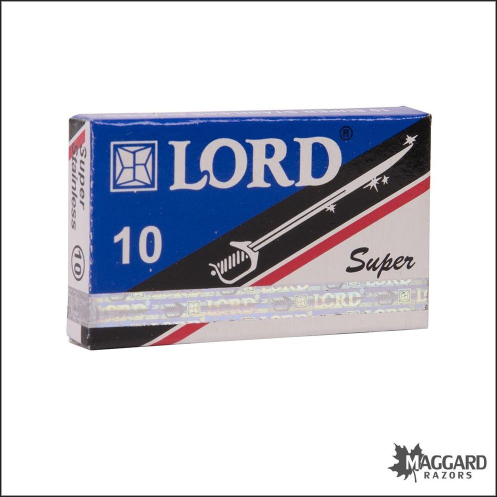 Lord Super Stainless Double Edge Razor Blades, 10 Blades — Maggard Razors