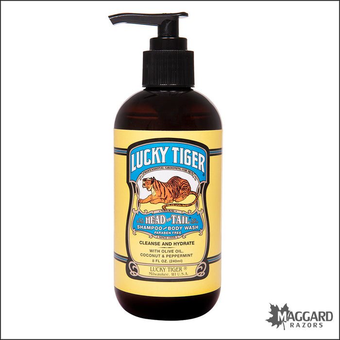 Lucky Tiger Head to Tail Shampoo and Body Wash, 8oz