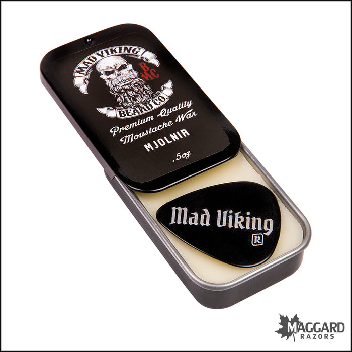 Mad Viking Beard Co. Mjolnir Moustache Wax Strong Hold, .5oz