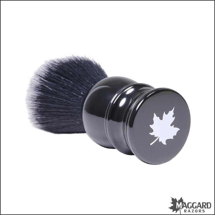 Maggard-Razors-22mm-Black-and-White-Synthetic-Shaving-Brush-4
