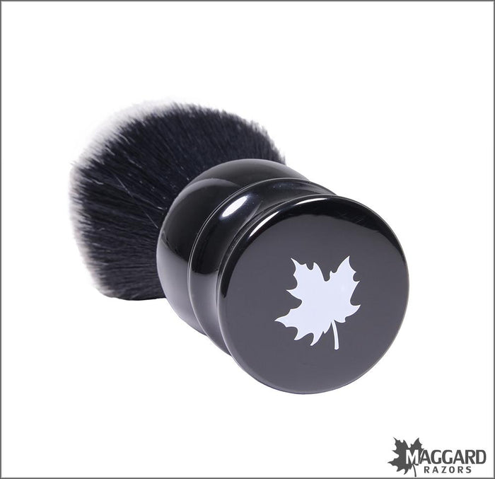 Maggard-Razors-24mm-Black-and-White-Synthetic-Shaving-Brush-3