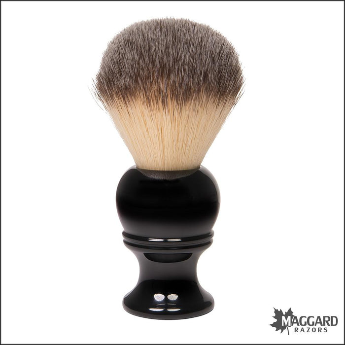 Resin Razor Handle Maggard Razors Black Resin Handle Synthetic Shaving Brush, 22mm
