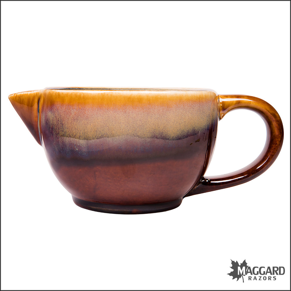 Maggard Razors Ceramic Shaving Scuttle with Handle