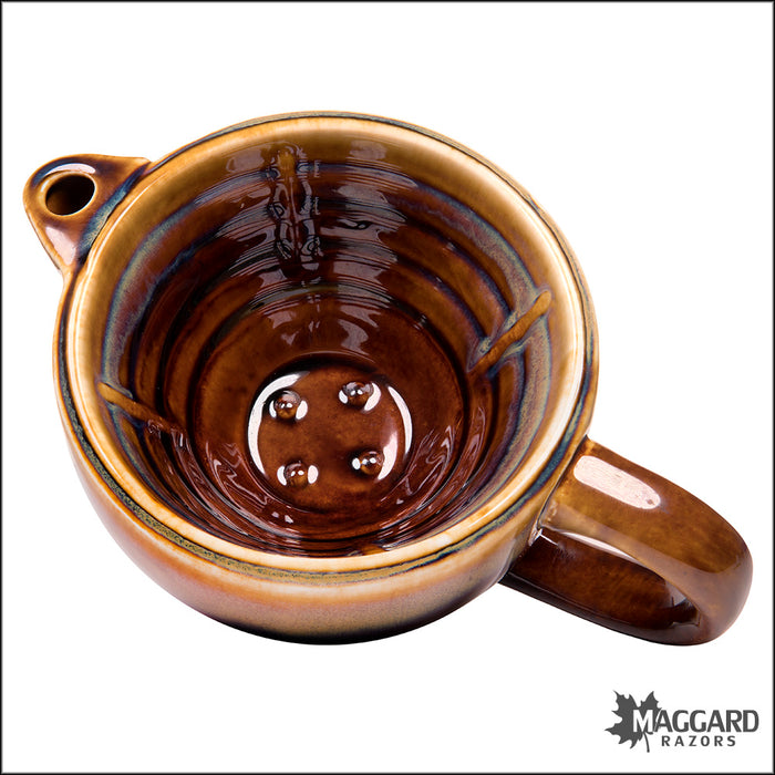 Maggard Razors Ceramic Shaving Scuttle with Handle