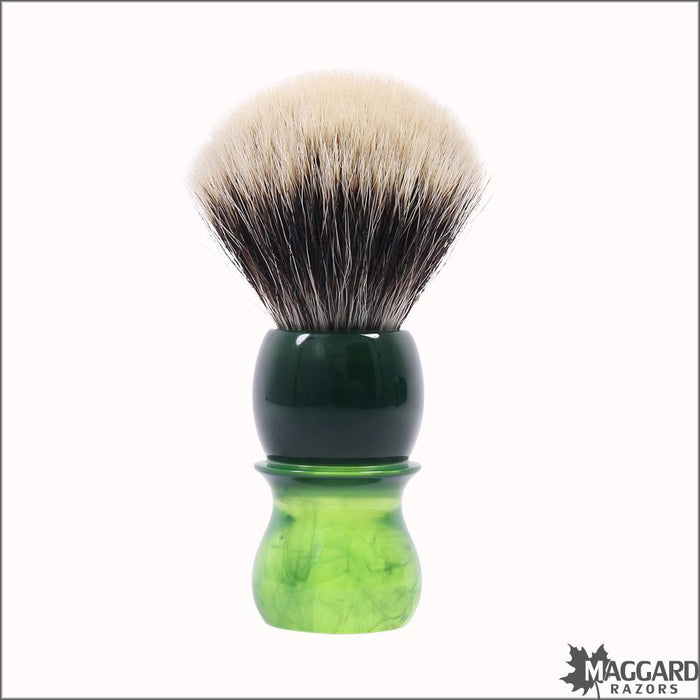 Maggard-Razors-Green-Two-Band-Badger-24mm-Shaving-Brush