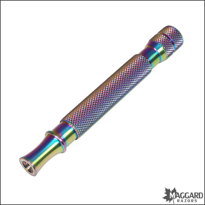 Maggard-Razors-MR18c-Muli-colored-anodized-Stainless-Steel-DE-Safety-Razor-HANDLE