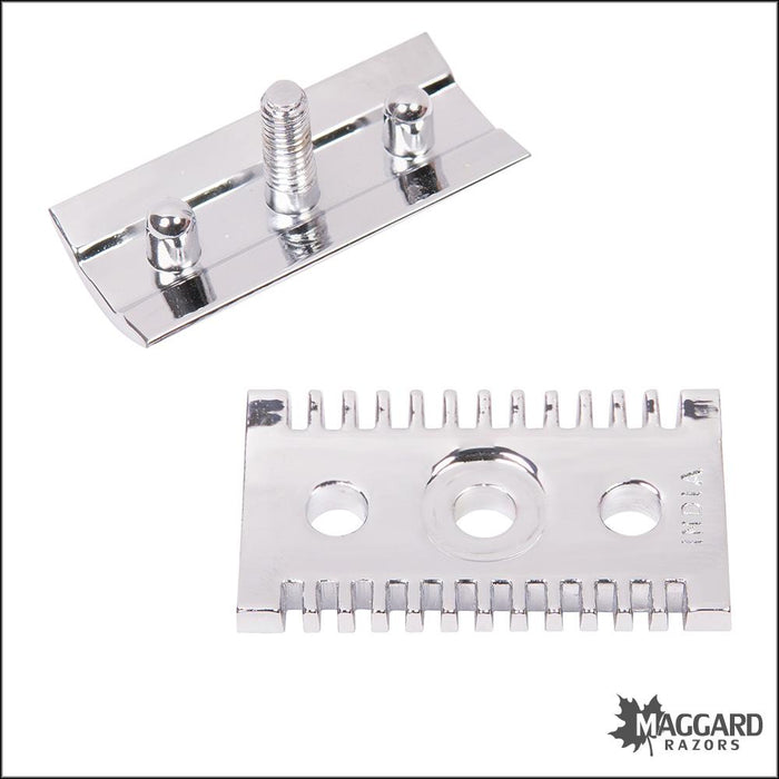 Guard Open Razor Maggard Razors V2 Chrome Open Comb DE Safety Razor Head