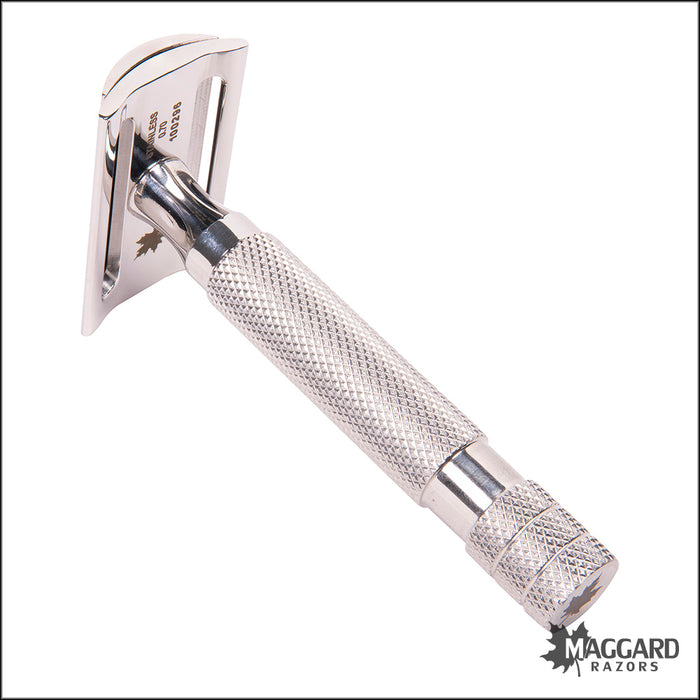 Maggard Razors SS70 Stainless Steel Head with MR11 Handle - Lifetime W