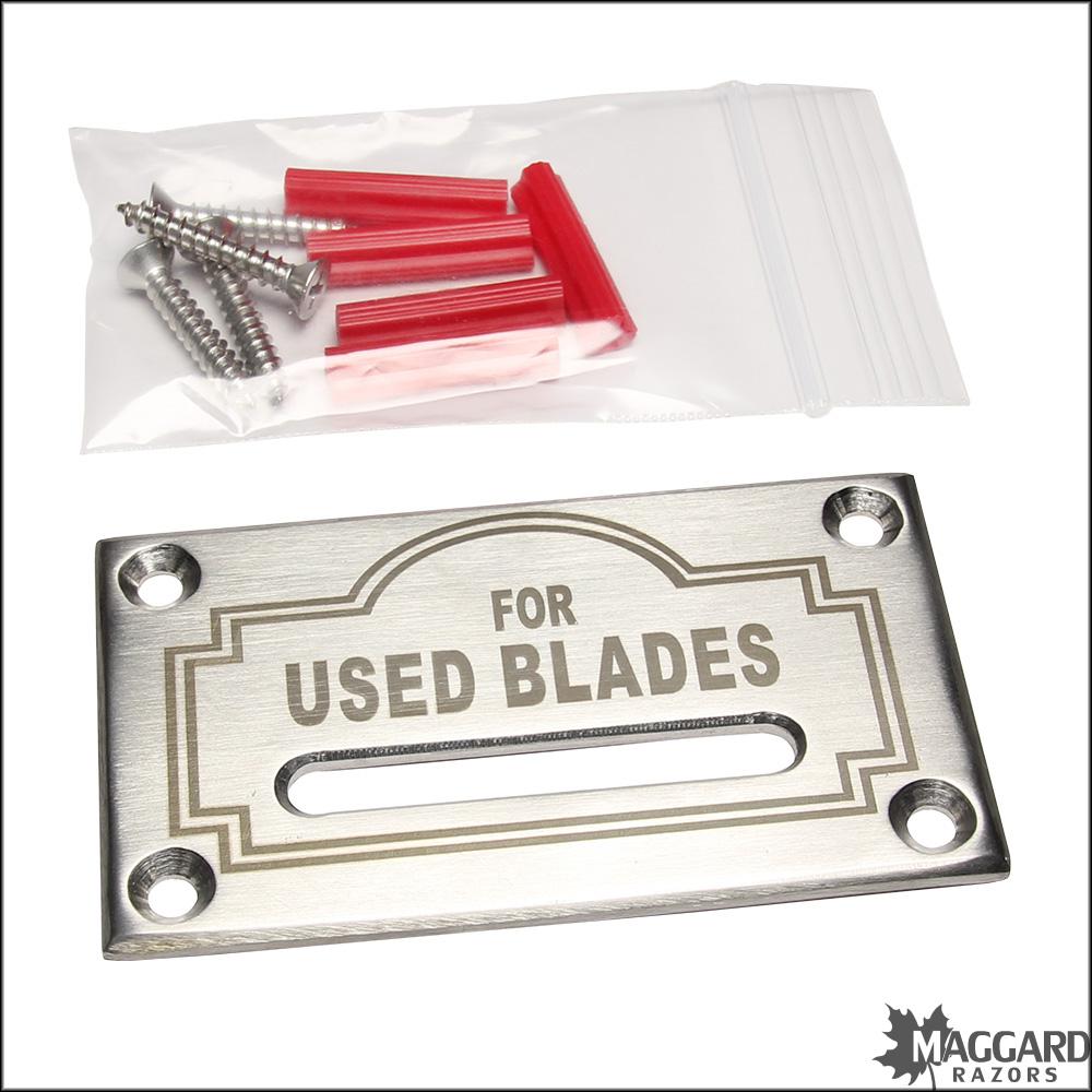 Disposable Razor Slots In Wall Maggard Razors Blade Bank Used Blades Lifetime Wall Slot