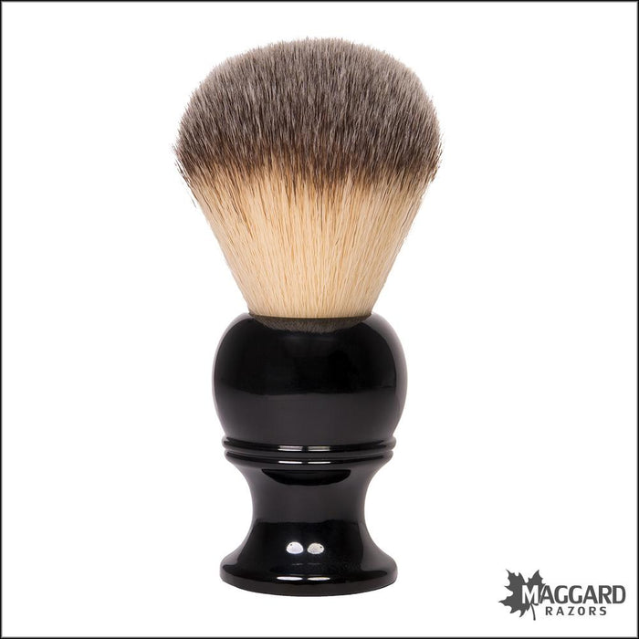 Maggard-Razors-Synthetic-Shaving-Brush-Black-Handle-24mm-1