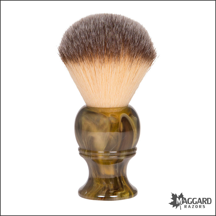Maggard Razors Marble Resin Handle Synthetic Shaving Brush, 24mm