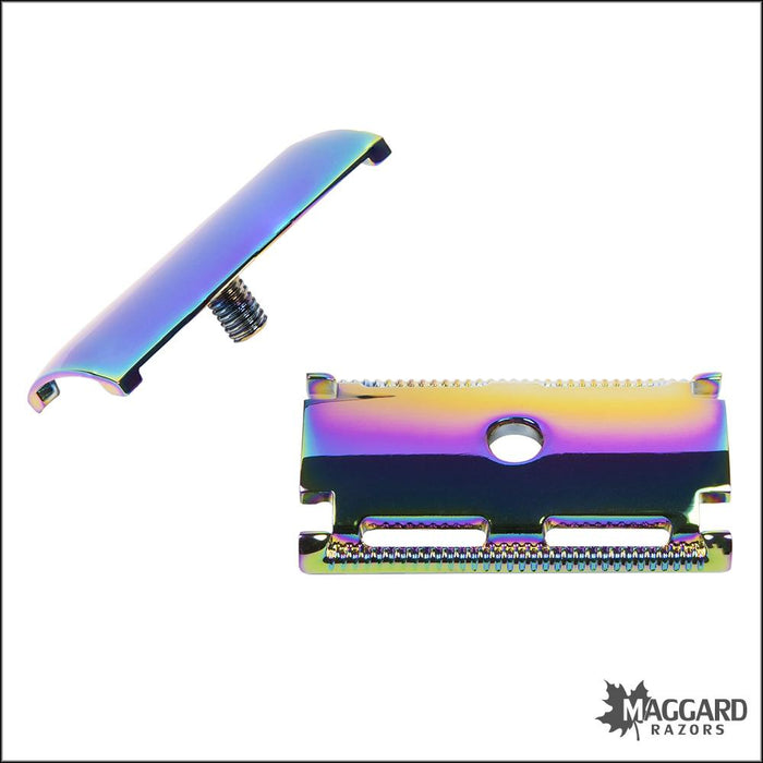 V Color Razor Maggard Razors Safety Razor Head V3M (Mild), Multi-Color Finish