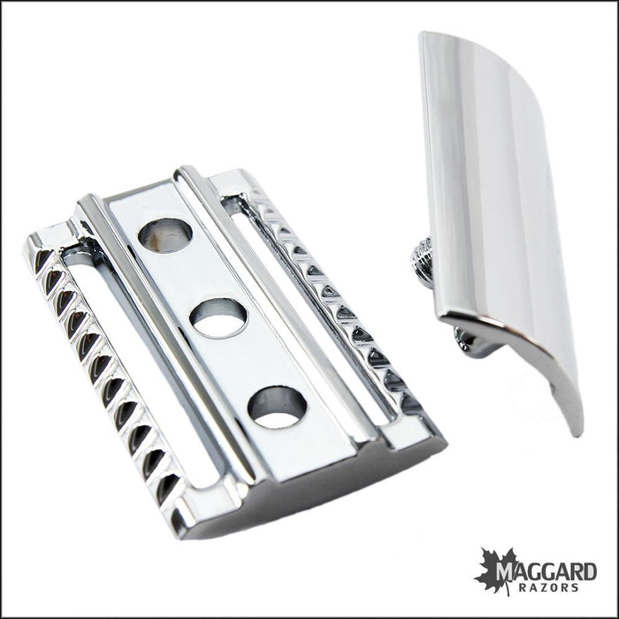 Maggard Razors DE Safety Razor MR7 Stainless Steel Handle