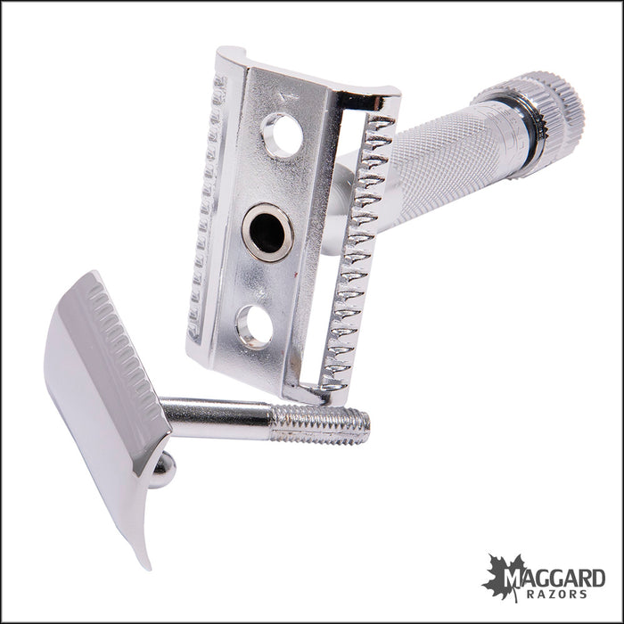 Merkur 37C Chrome Heavy Duty Slant Head DE Safety Razor — Maggard Razors