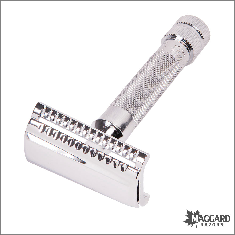 Merkur 37C Chrome Heavy Duty Slant Head DE Safety Razor — Maggard