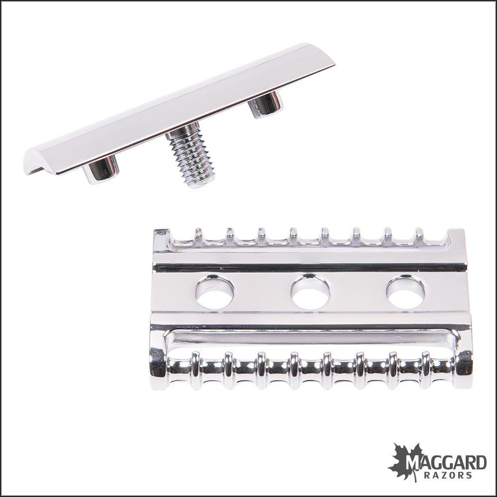 MÜHLE R41ヘッド+Maggardトラベルハンドルセット Muhle R41 Open Comb DE Safety Razor Replacement Head — Maggard Razors