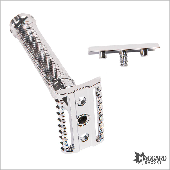 R49 Razor Muhle R41 Twist Chrome Handle Open Comb DE Safety Razor — Maggard Razors
