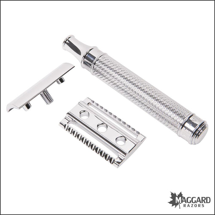 Safety Razor Muhle R89 Muhle R89 Grande Chrome Handle Closed Comb DE Safety Razor — Maggard Razors