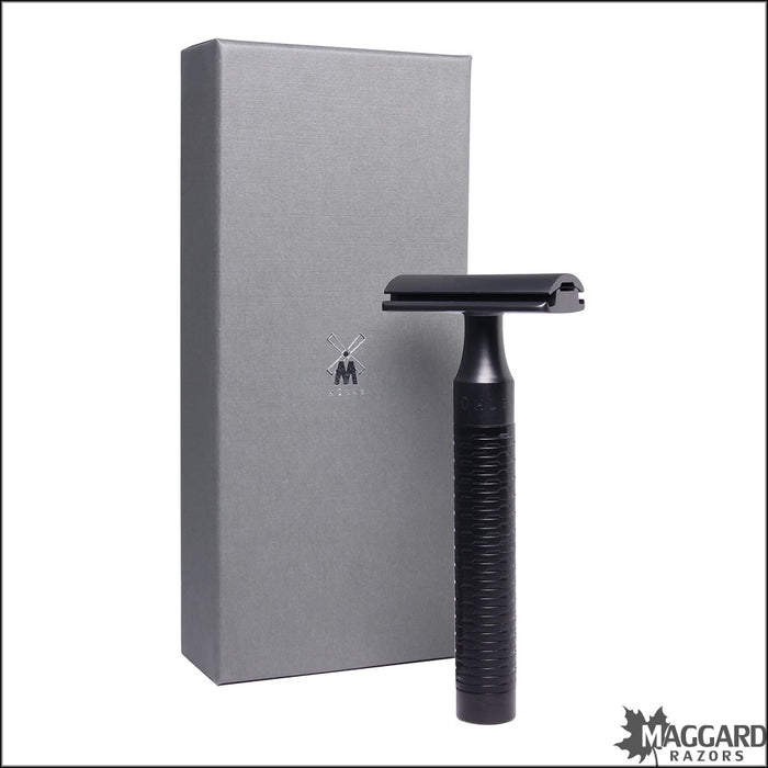 Mühle R96 Rocca Jet Closed Comb DE Safety Razor, Black — Maggard Razors