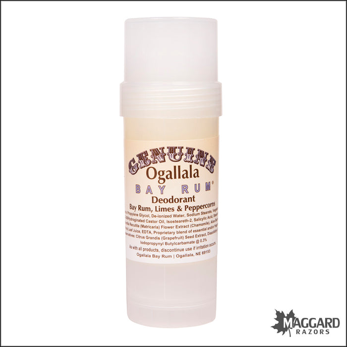 Ogallala Bay Rum and Limes and Peppercorns Deodorant Stick, 2.5oz