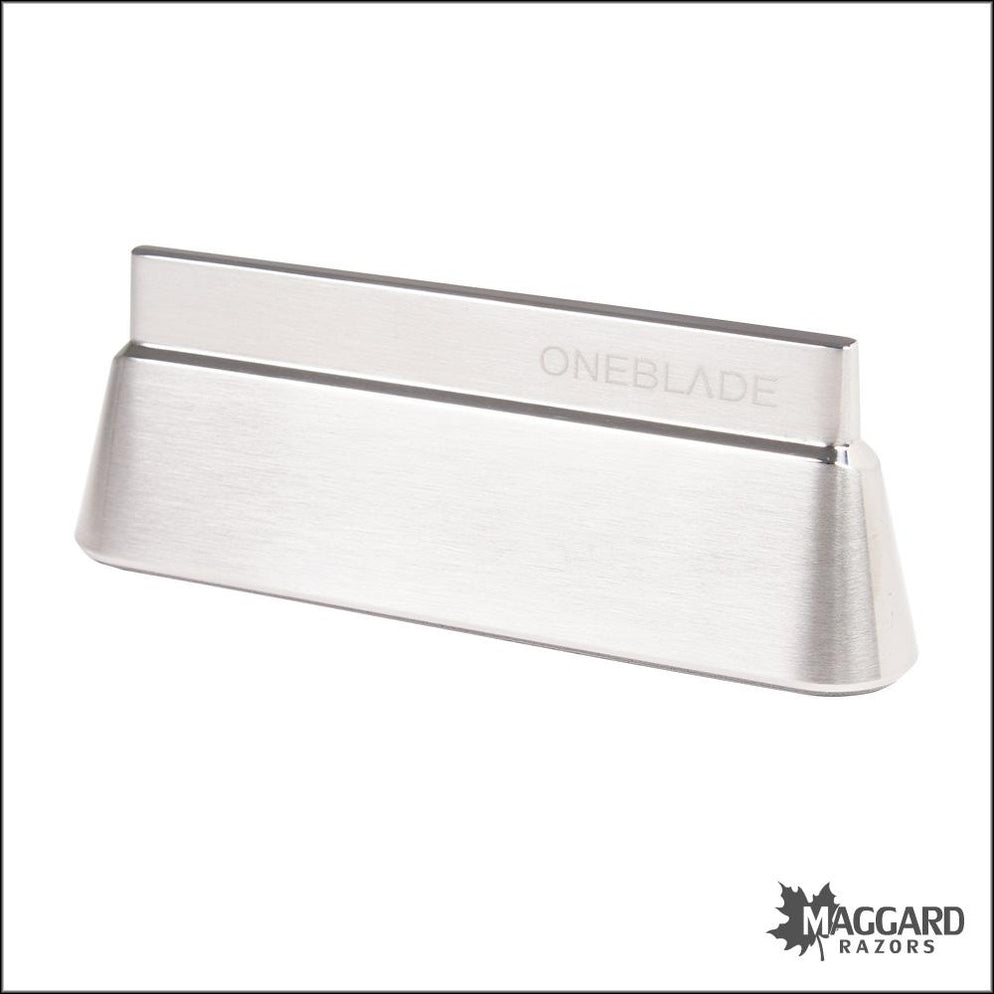 OneBlade Genesis Stainless Steel Single Edge Razor, Includes Stand ...