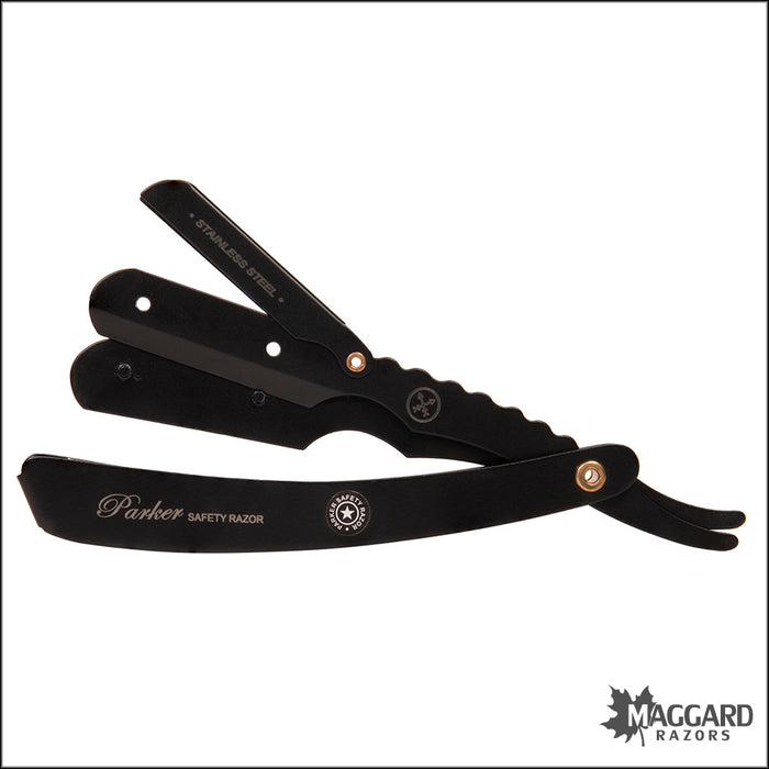 Replacable Razeor Parker SRX Black Stainless Steel Handle Heavyweight Replaceable Blade ...