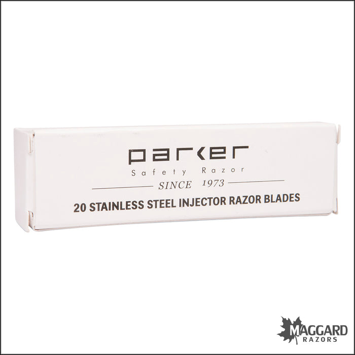 Parker Stainless Steel Injector Razor Blades, 20 Pack