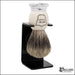 Parker WHPB Ivory and Chrome Handle Pure Badger Shaving Brush with Stand, 23mm-1